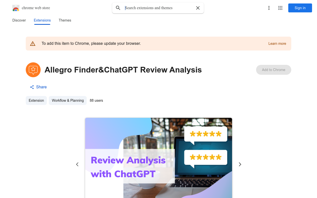 Allegro Finder&ChatGPT Review Analysis