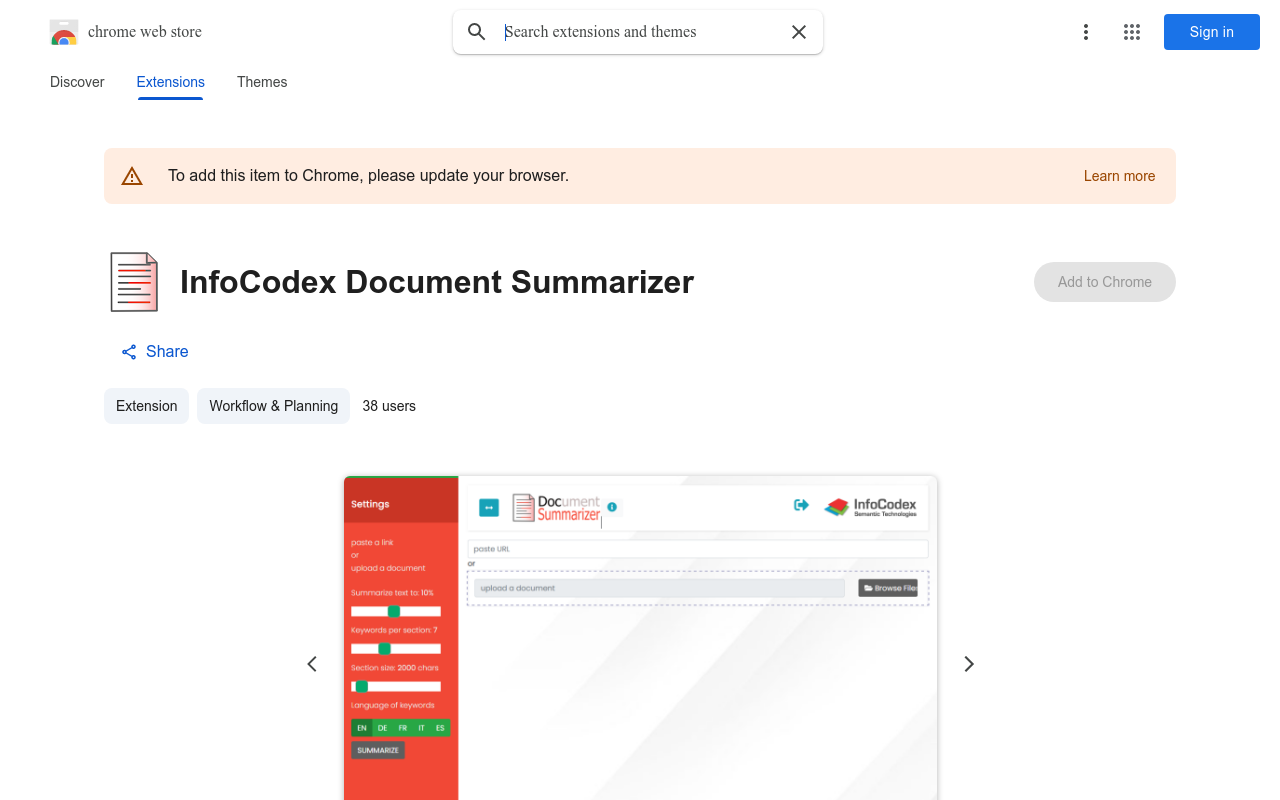 InfoCodex Document Summarizer