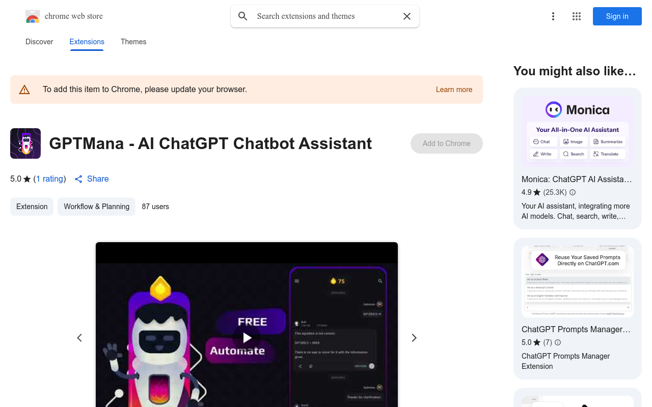 GPTMana - AI ChatGPT Chatbot Assistant