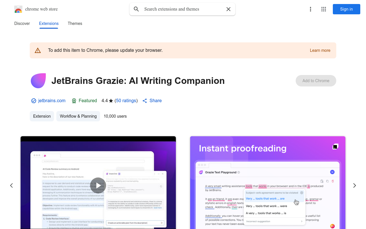JetBrains Grazie: Writing Assistant