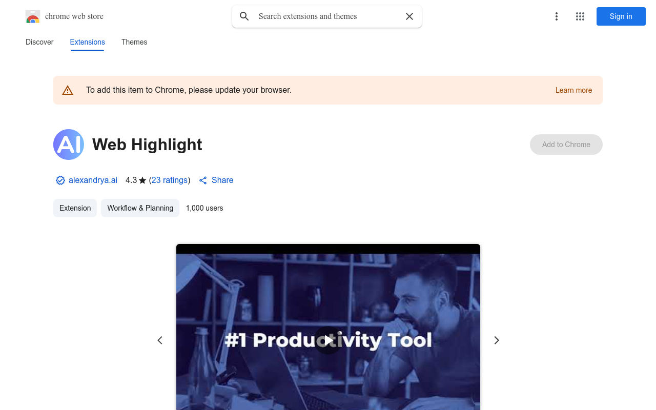 Web Highlight