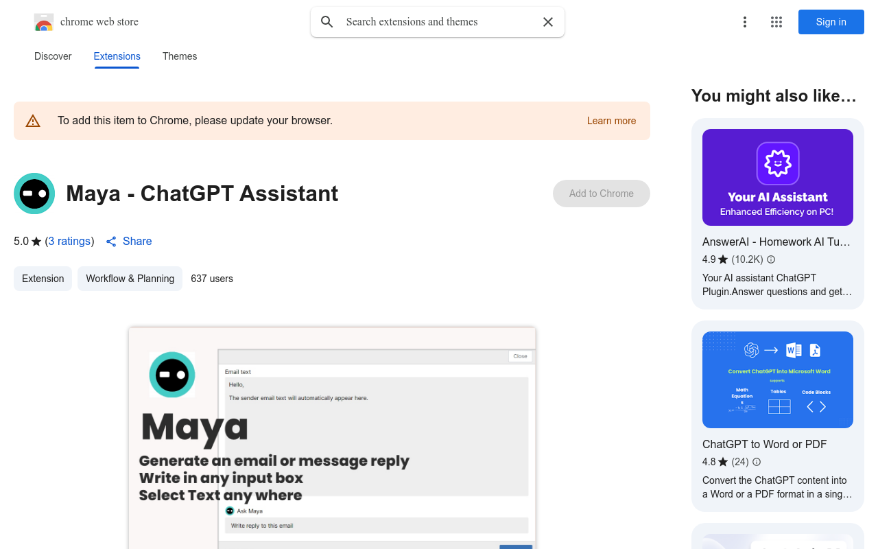 Maya - ChatGPT Assistant