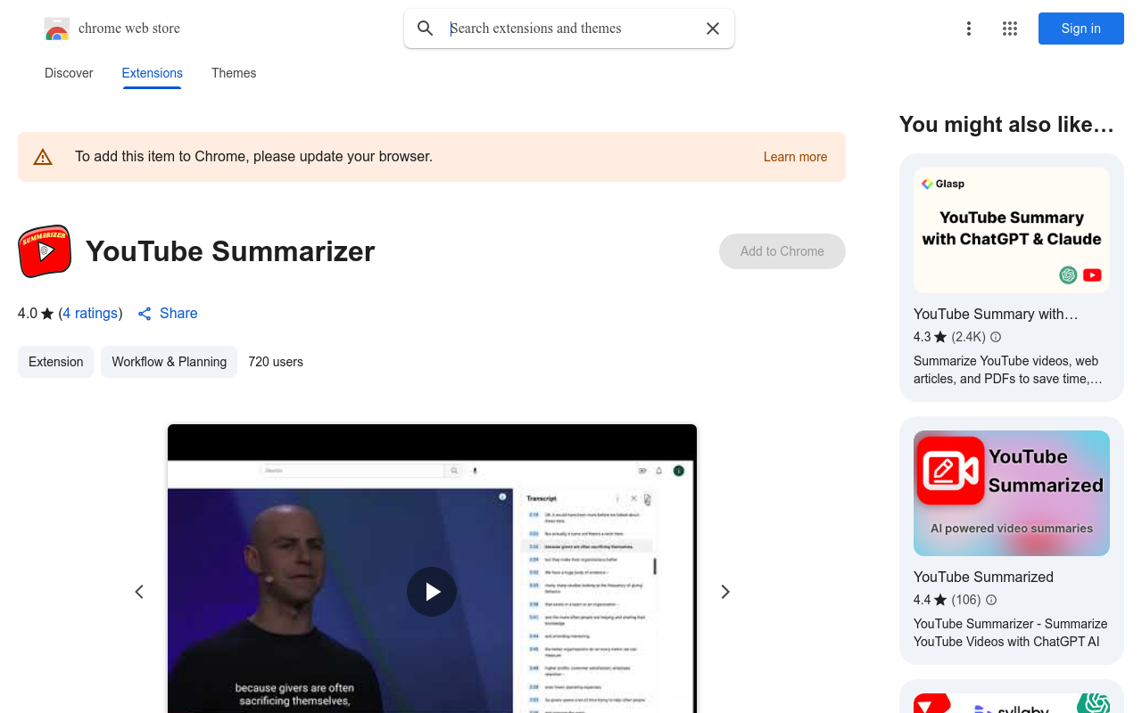 YouTube Summarizer