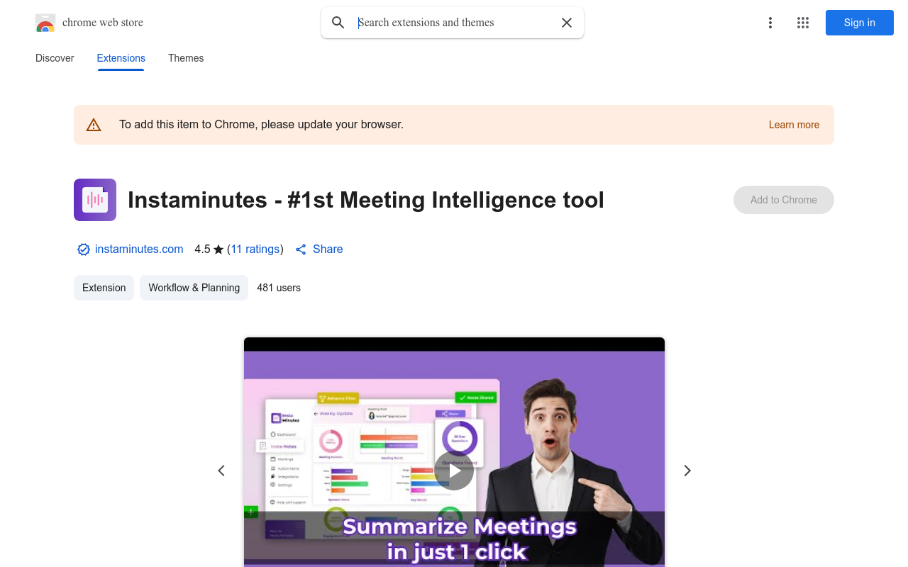 Instaminutes - #1st Meeting Intelligence tool