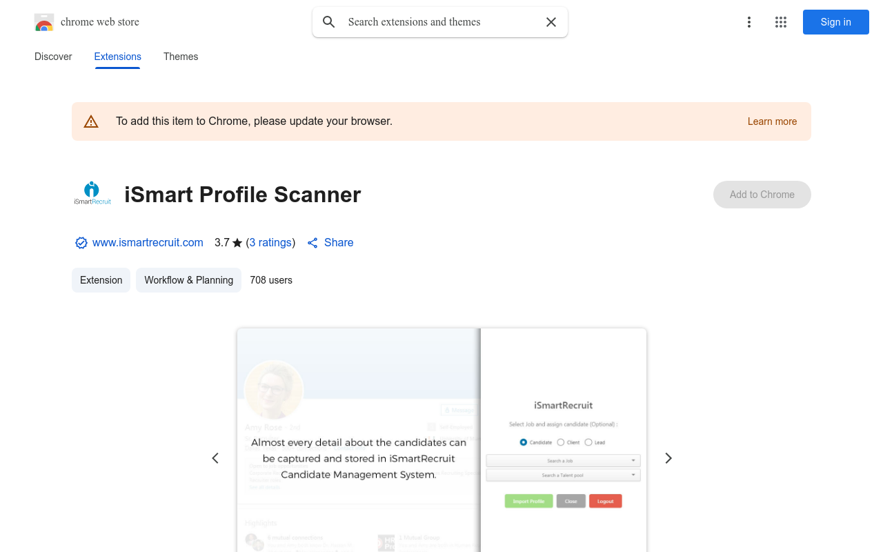 iSmart Profile Scanner