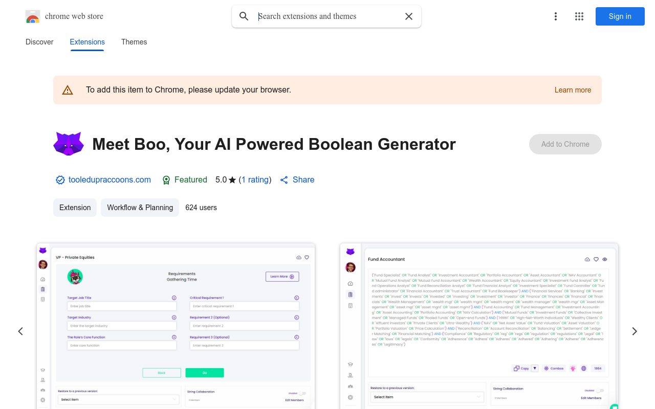 AI Powered Boolean Builder