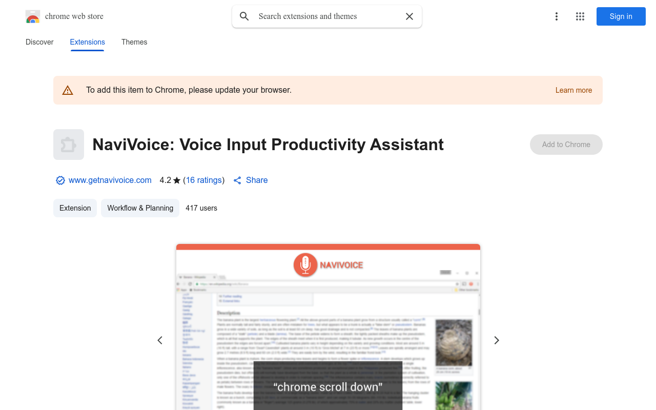 NaviVoice: Voice Input Productivity Assistant