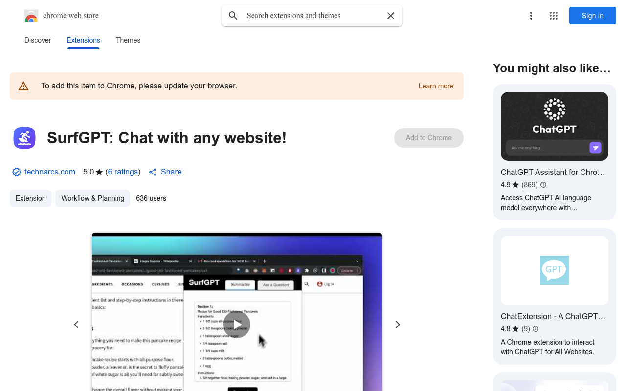 SurfGPT: Chat with any website!