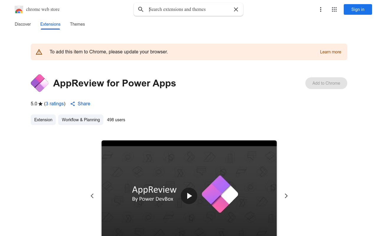 AppReview for Power Apps