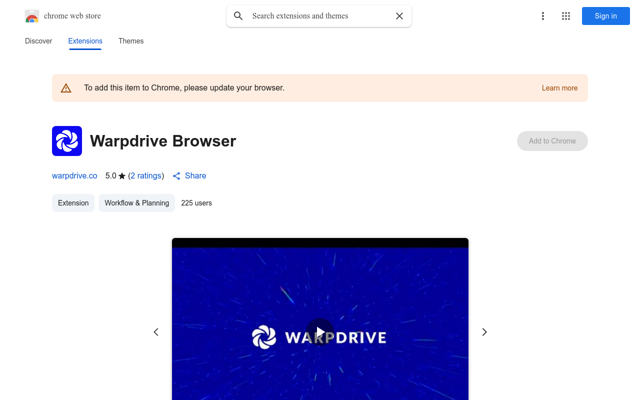 Warpdrive Browser