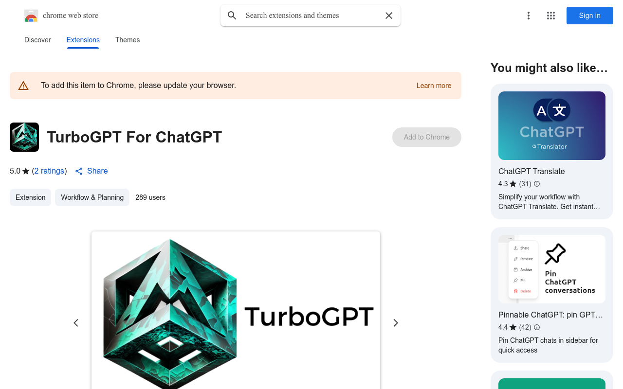 TurboGPT For ChatGPT