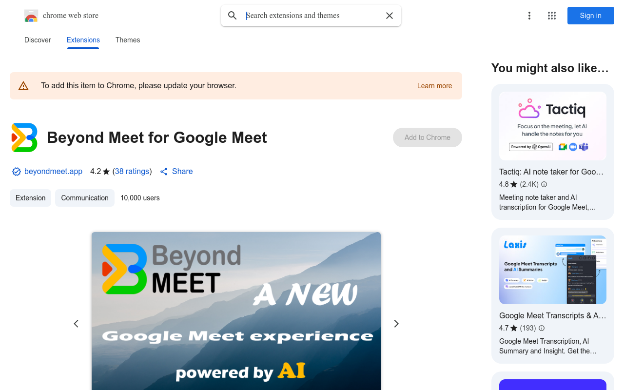 Beyond Meet for Google Meet