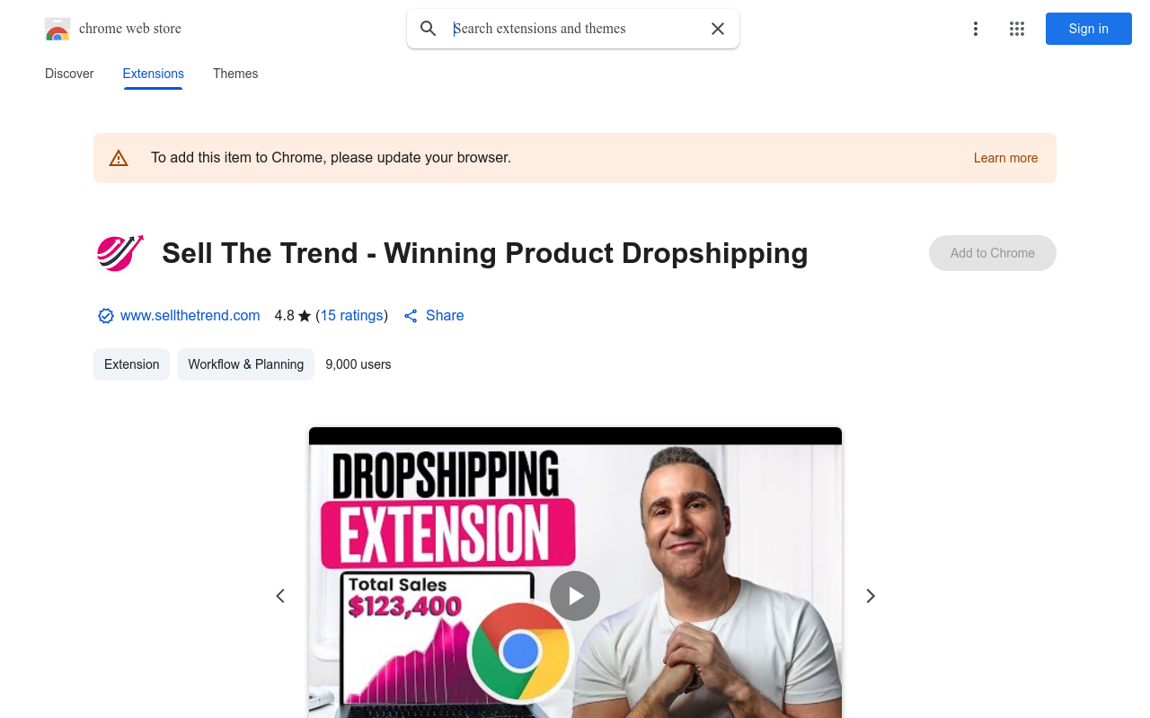 Sell The Trend - Winning Product Dropshipping