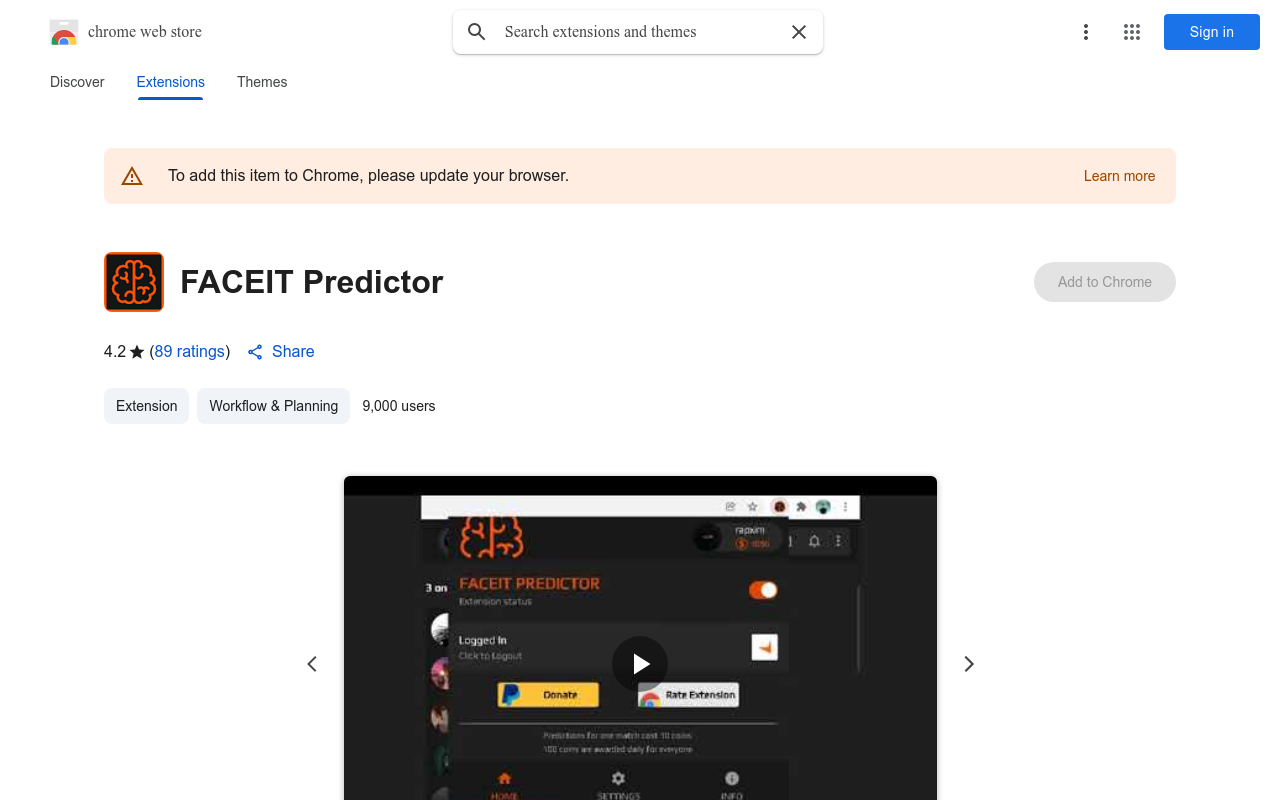FACEIT Predictor