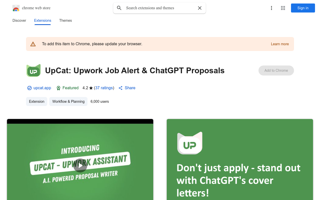 UpCat: Upwork Job Alert & ChatGPT Proposals