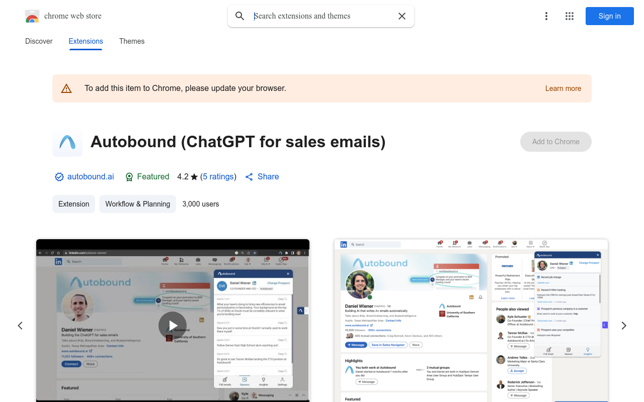 Autobound (ChatGPT for sales emails)