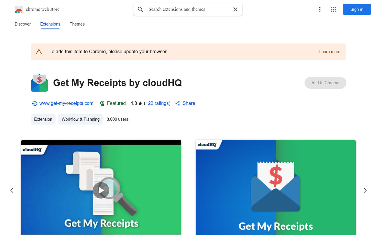 Get My Receipts by cloudHQ