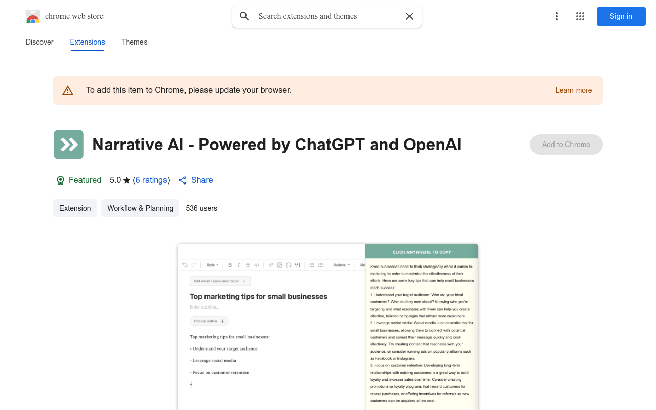 Narrative AI - Powered by ChatGPT and OpenAI