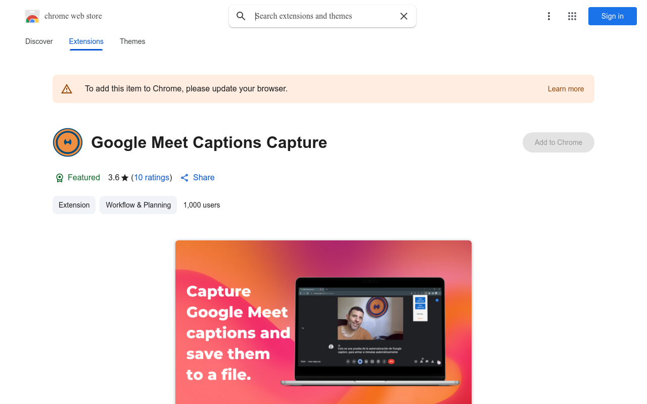 Google Meet Captions Capture