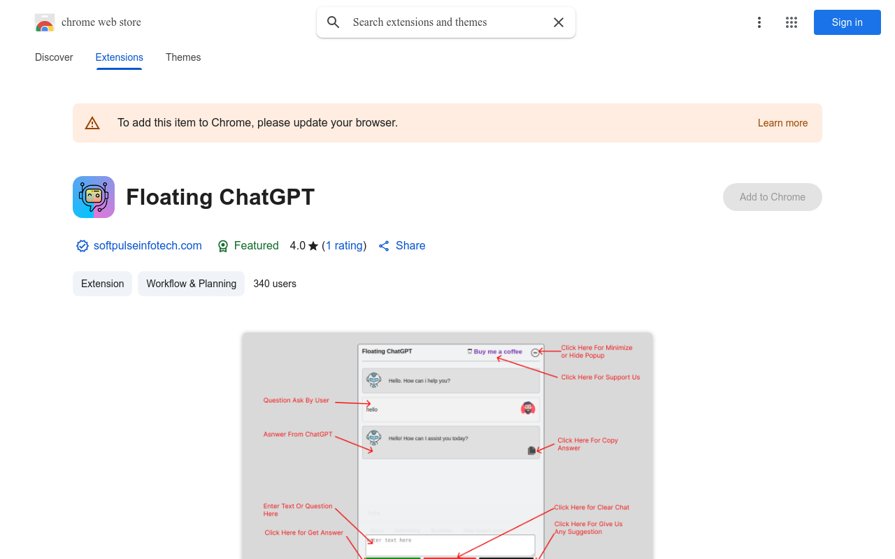 Floating ChatGPT