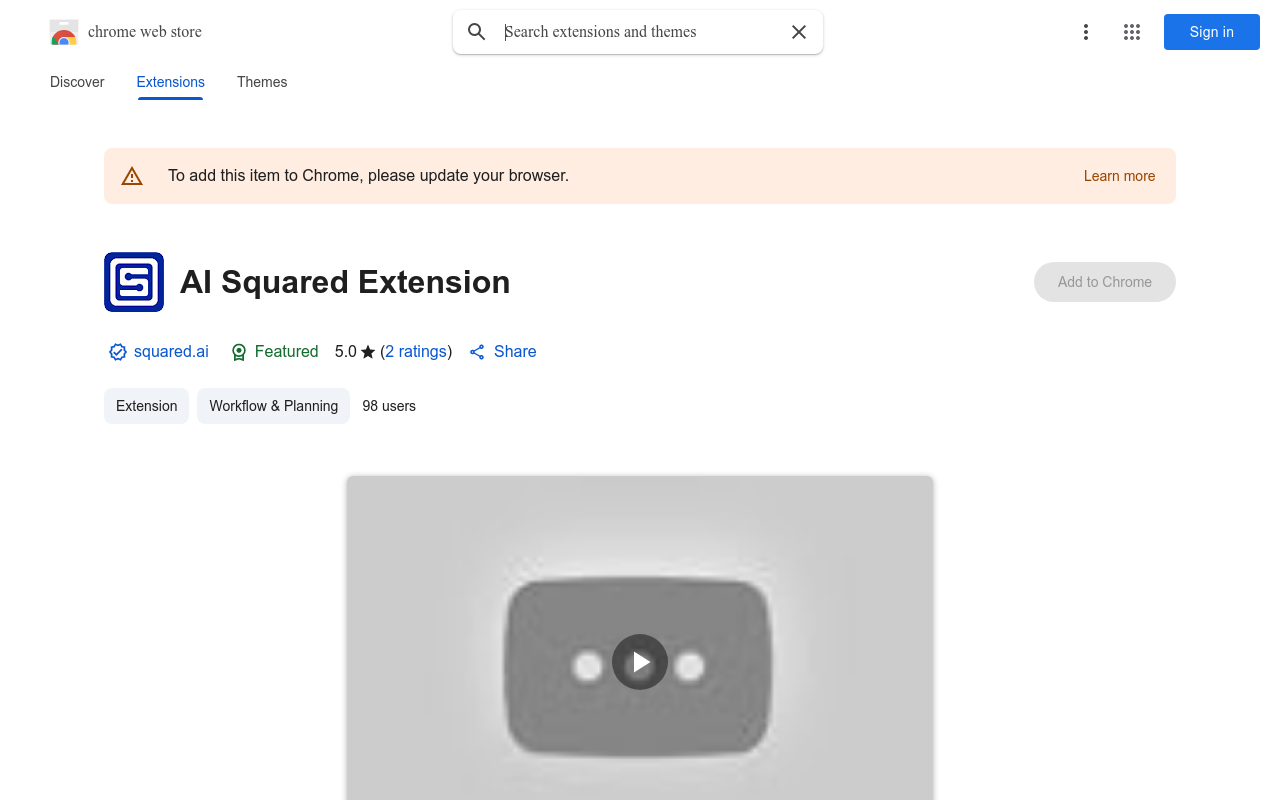 AI Squared Extension
