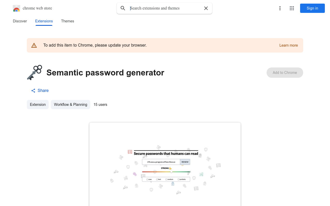 Semantic password generator