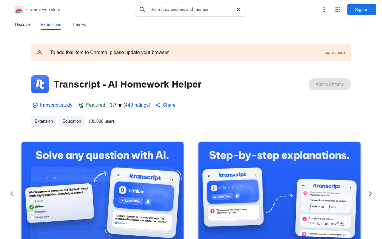 Transcript - AI Study Companion