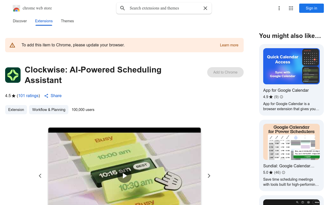 Clockwise: AI Calendar & Scheduling Assistant