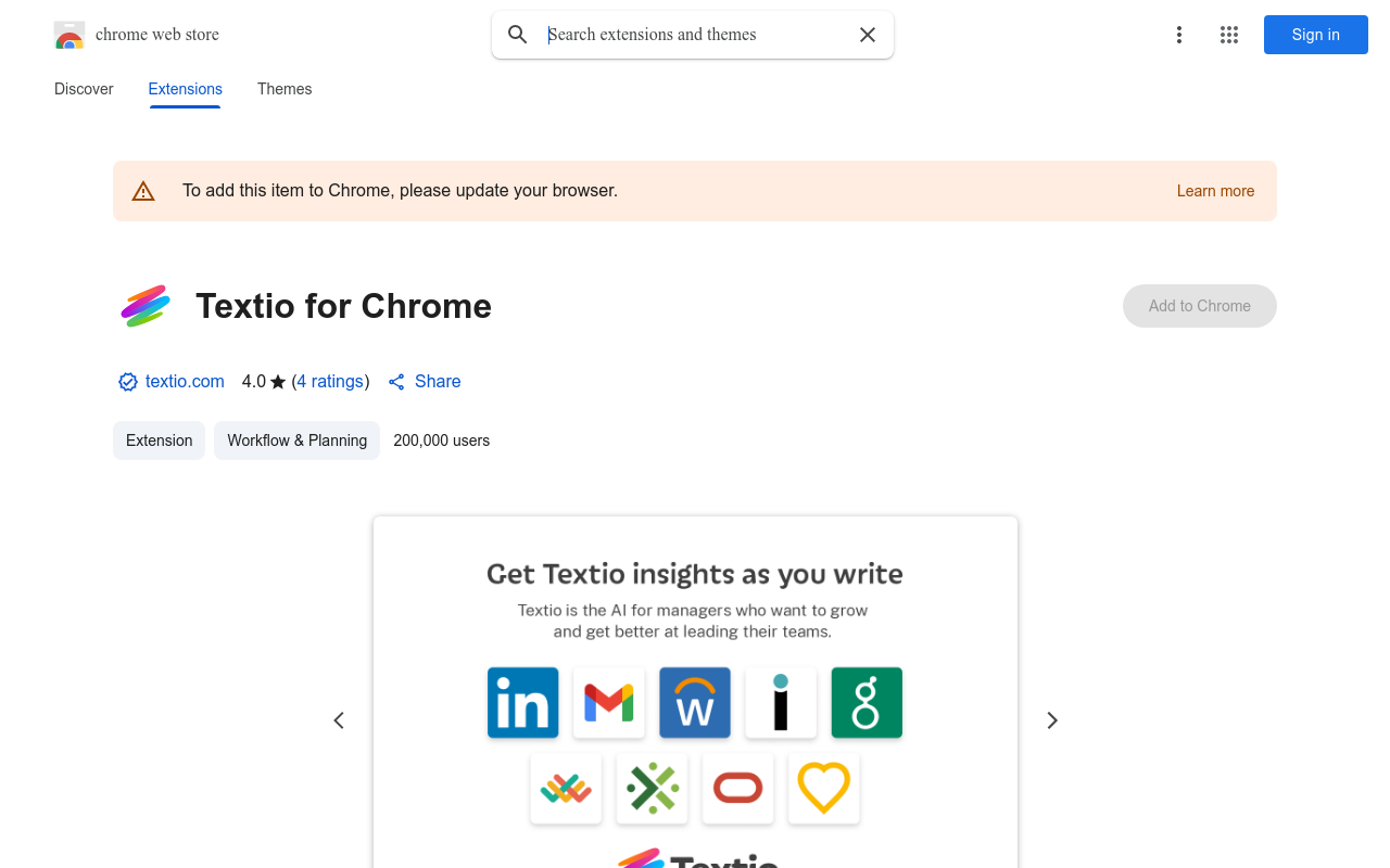 Textio for Chrome