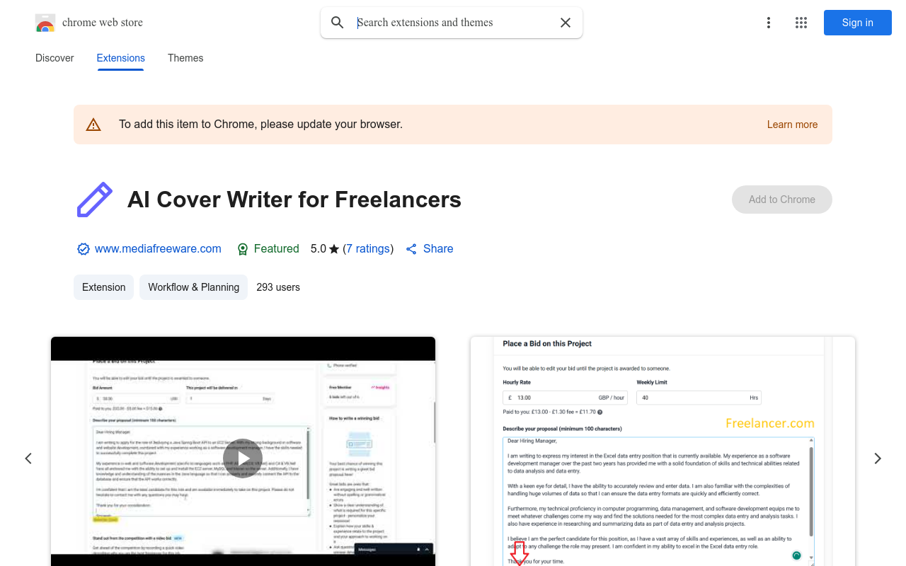 AI Cover Writer for Freelancers
