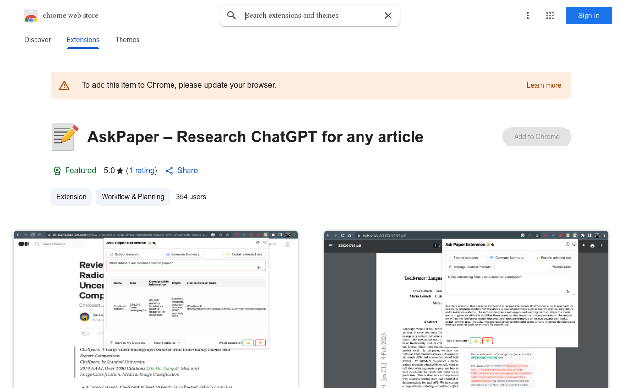 AskPaper – Research ChatGPT for any article