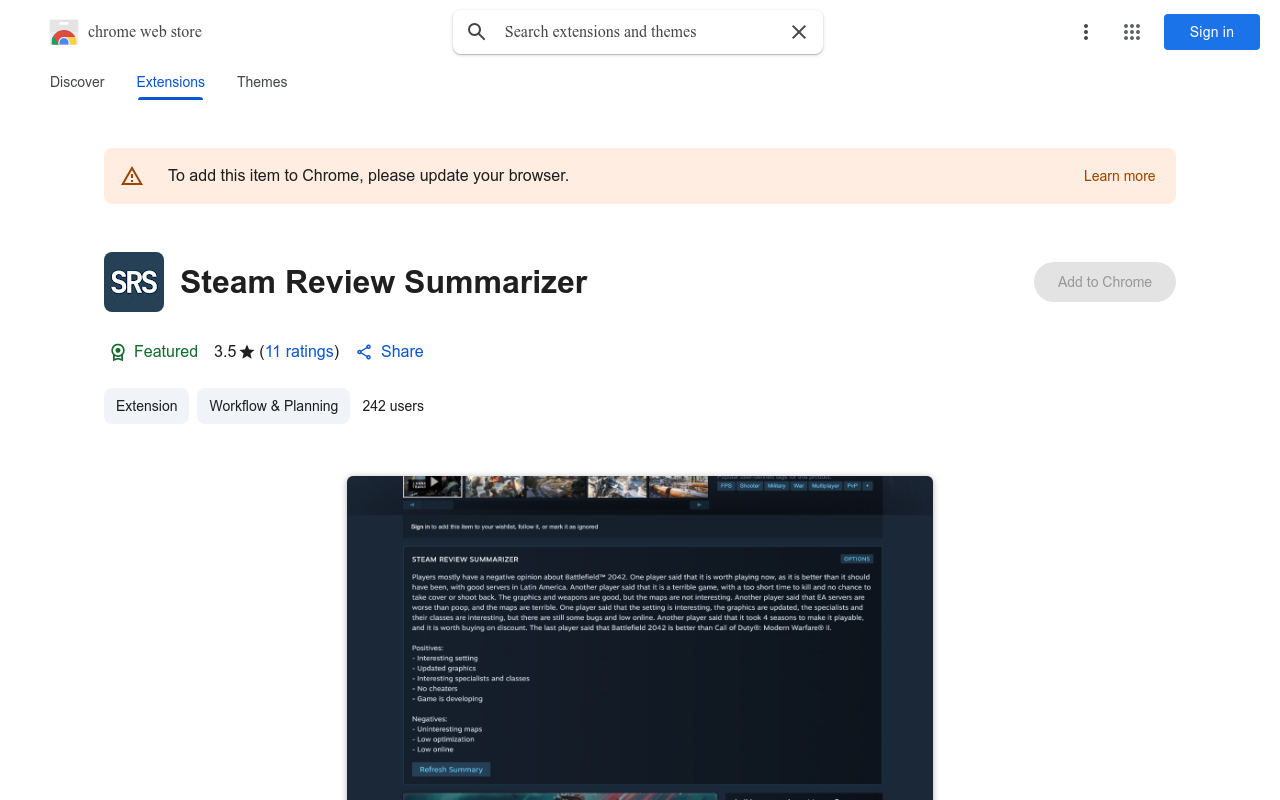 Steam Review Summarizer
