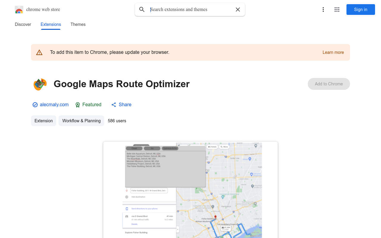 Google Maps Route Optimizer