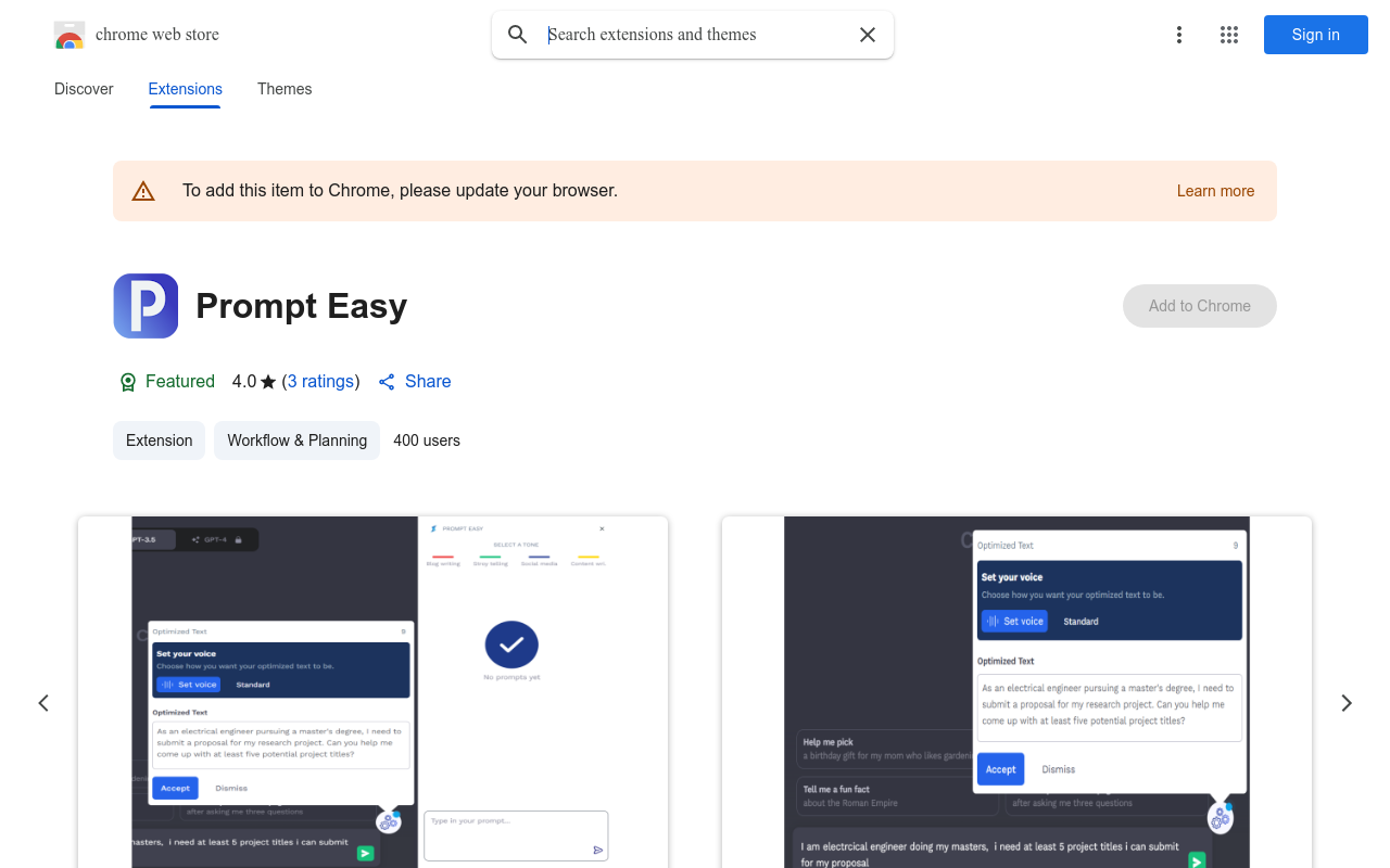 Prompt Easy