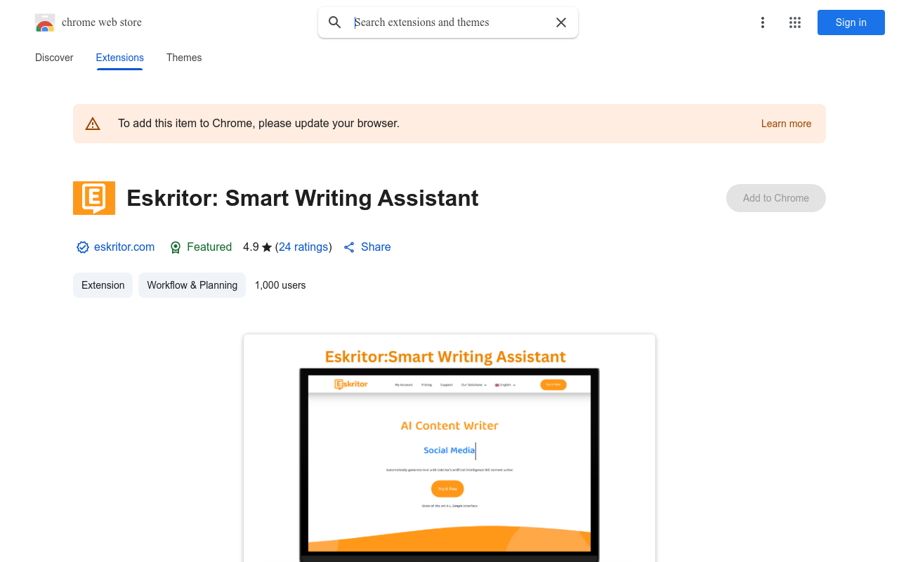 Eskritor: Smart Writing Assistant
