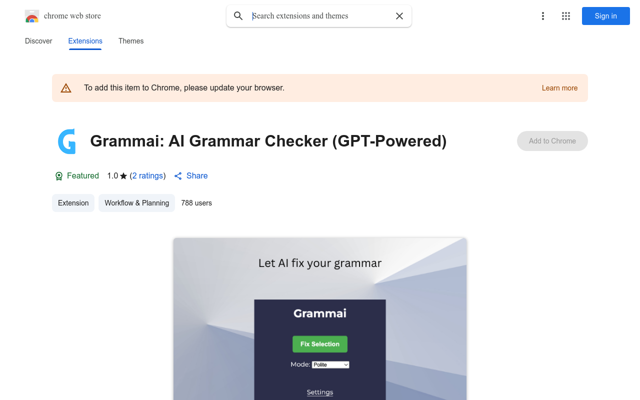 Grammai: AI Grammar Checker (GPT-Powered)
