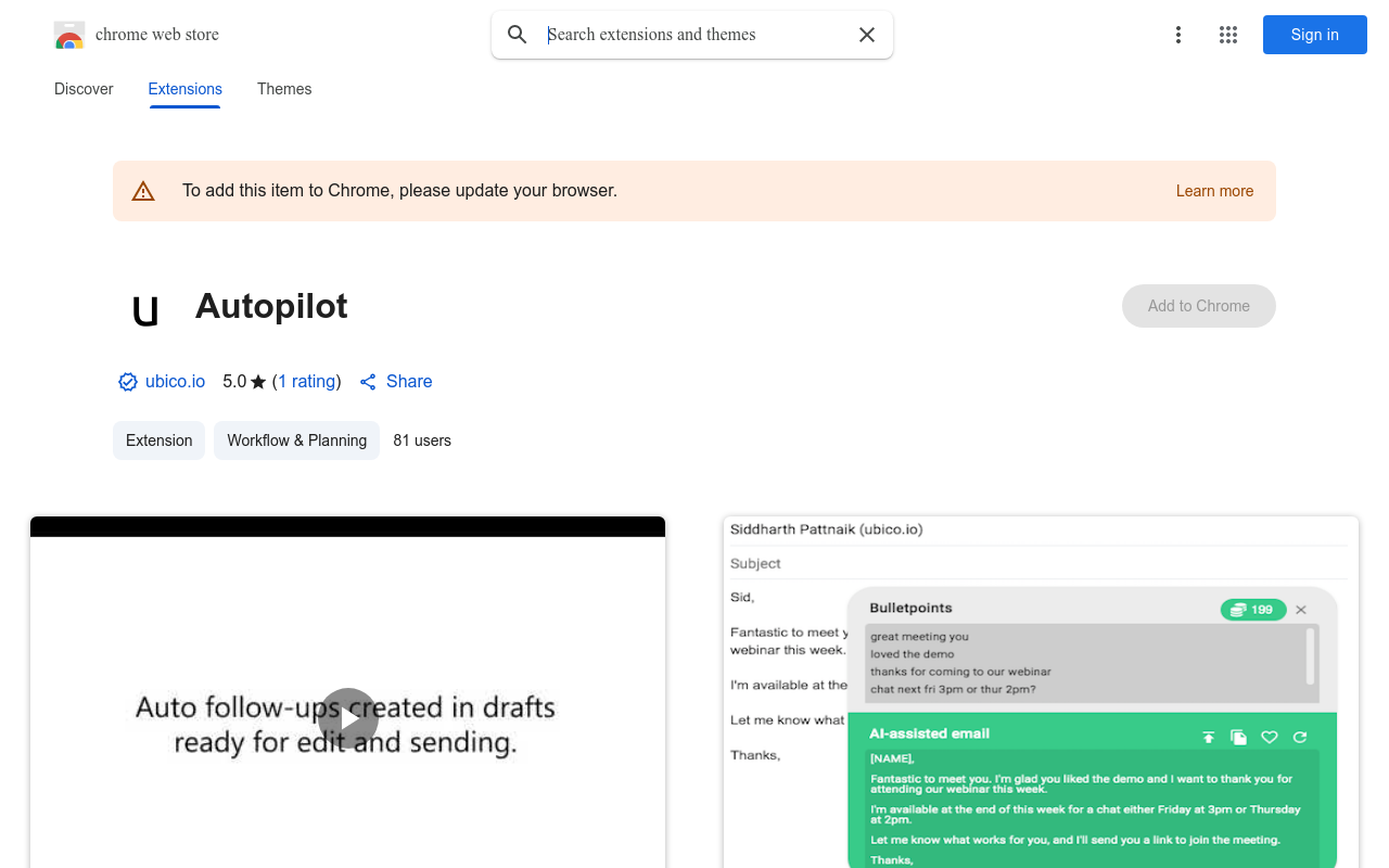 Autopilot Extension
