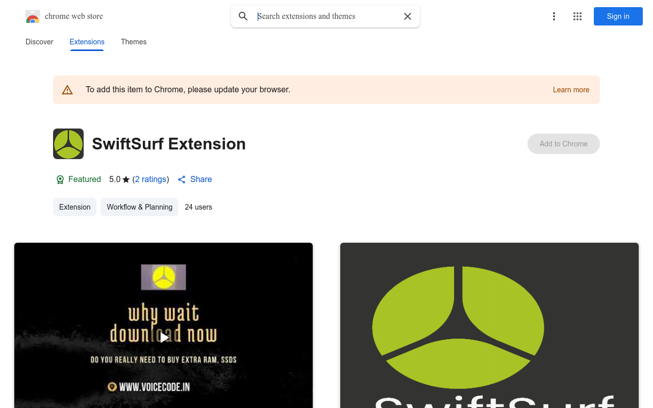 SwiftSurf Extension