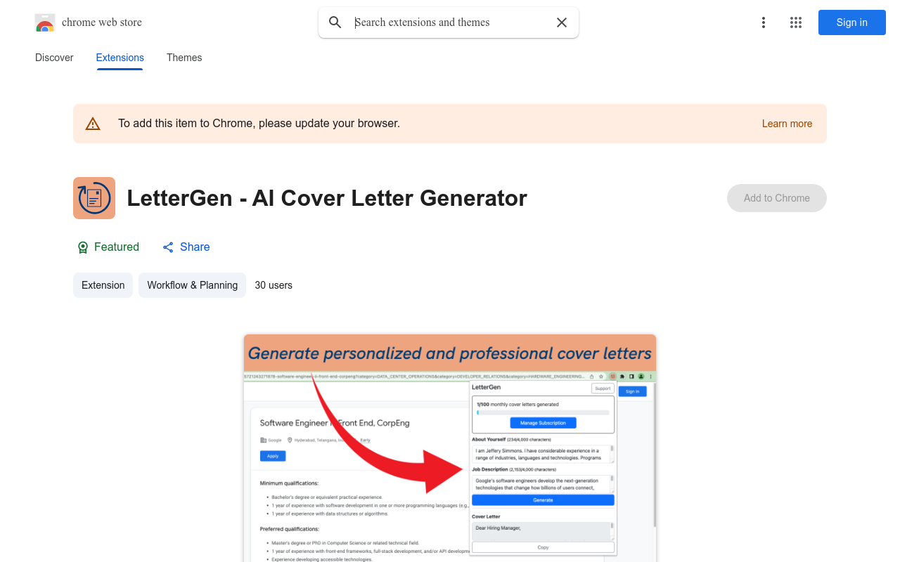 LetterGen - AI Cover Letter Generator
