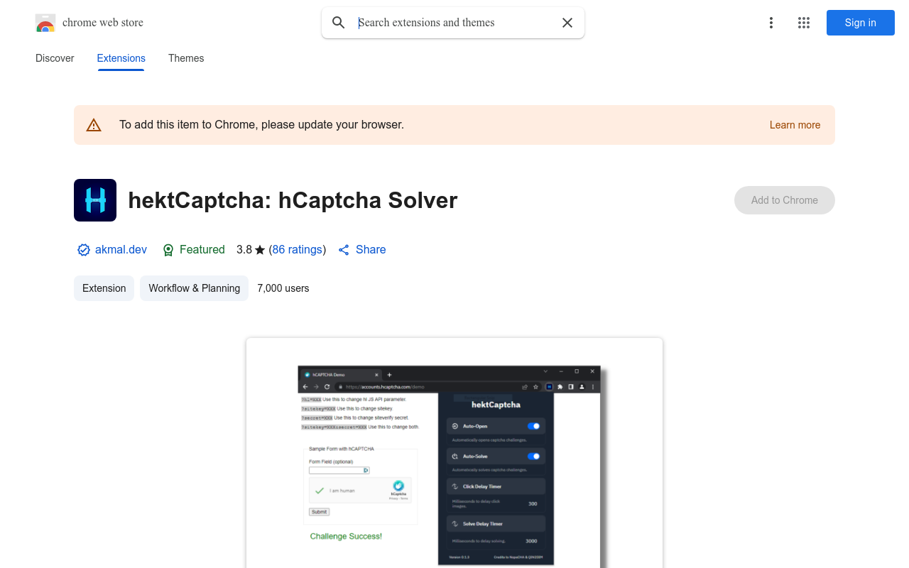 hektCaptcha: hCaptcha Solver