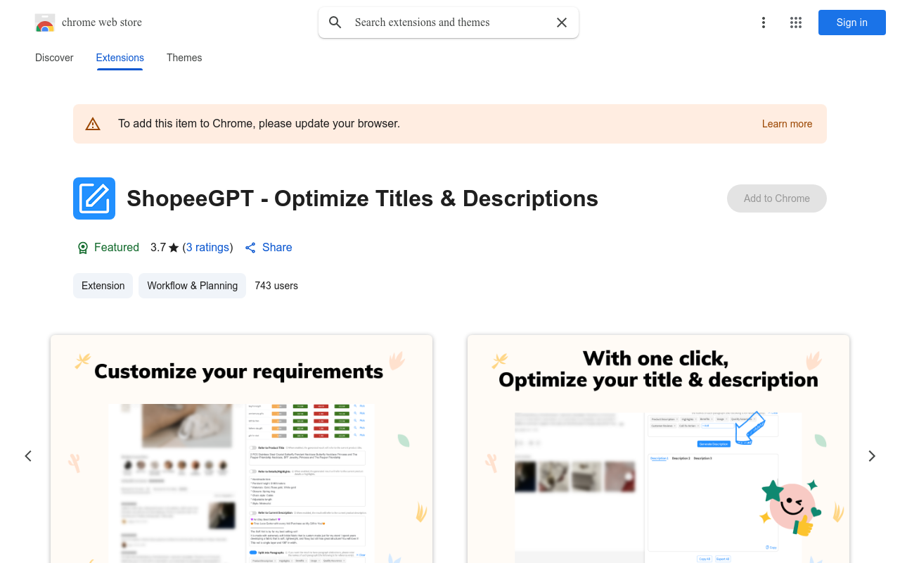 ShopeeGPT - Optimize Titles & Descriptions