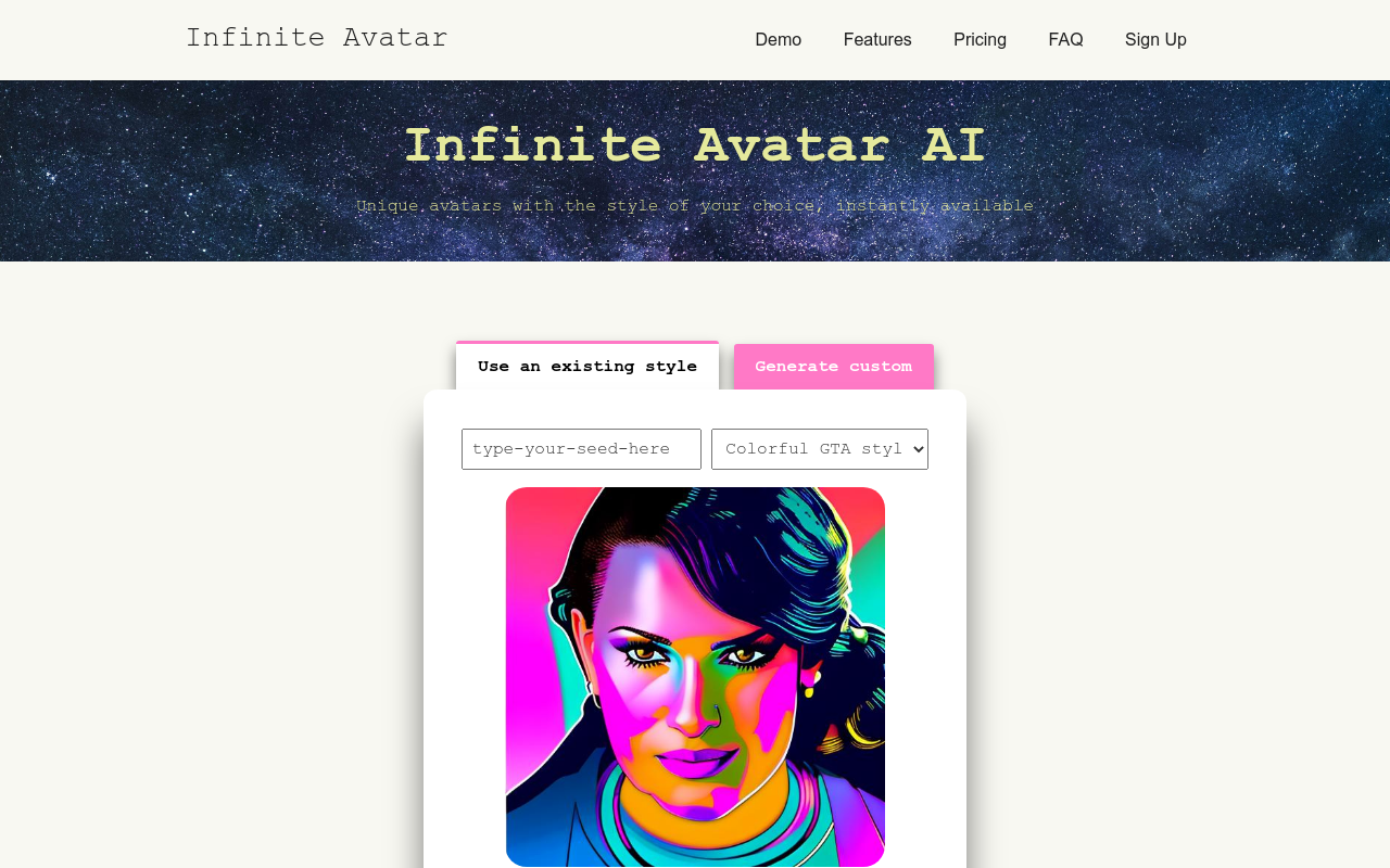 Infinite Avatar