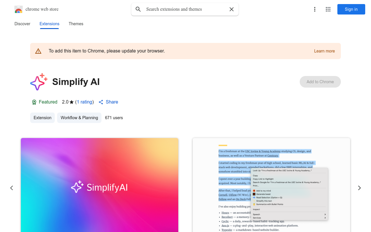 Simplify AI