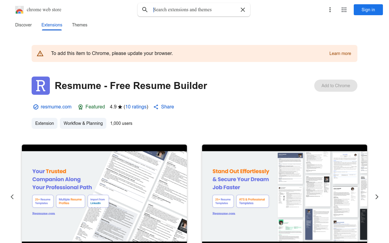 Resmume - Free Resume Builder