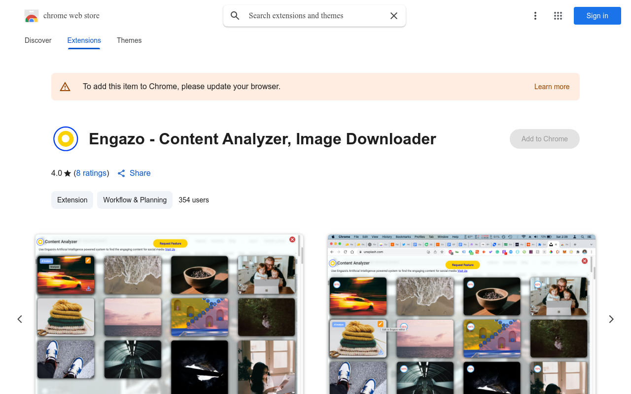 Engazo - Content Analyzer, Image Downloader