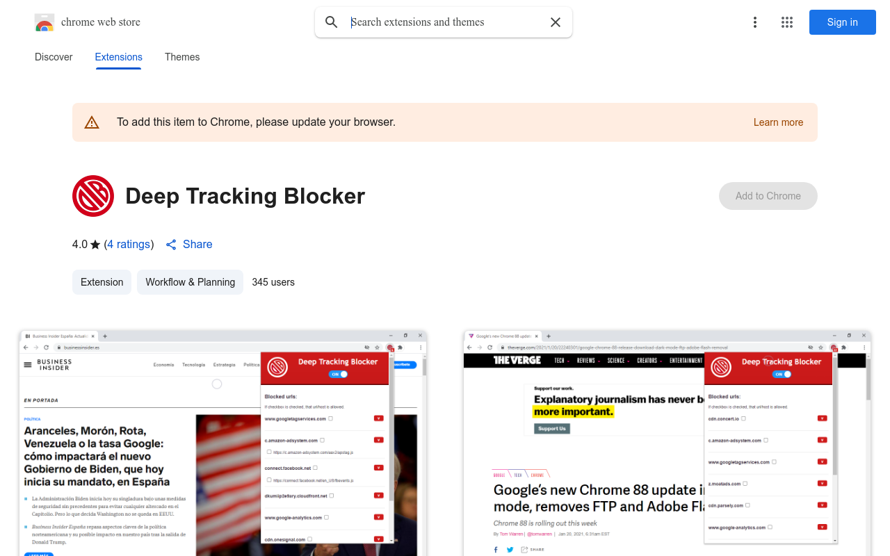 Deep Tracking Blocker
