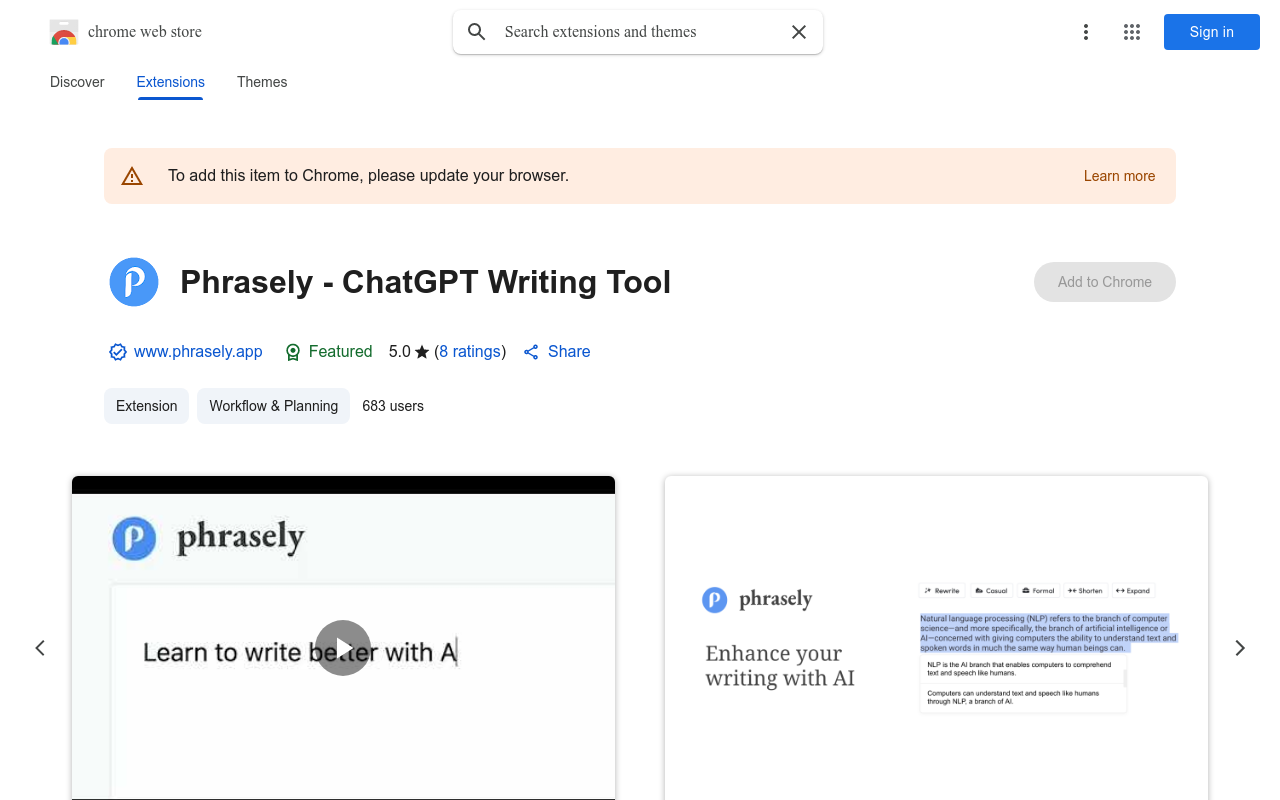 Phrasely - ChatGPT Writing Tool
