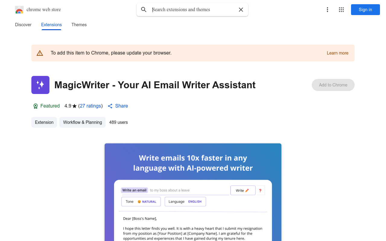 MagicWriter - Your AI Email Writer Assistant