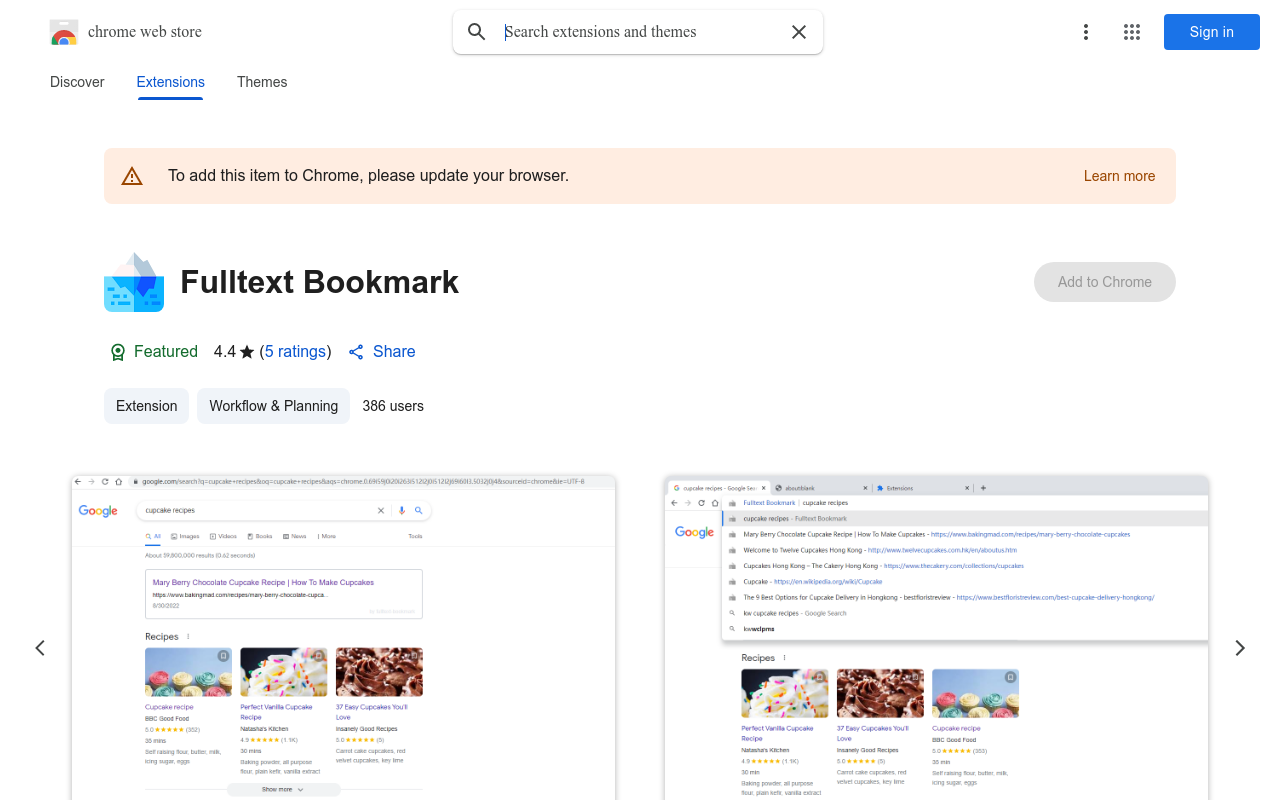 Fulltext Bookmark