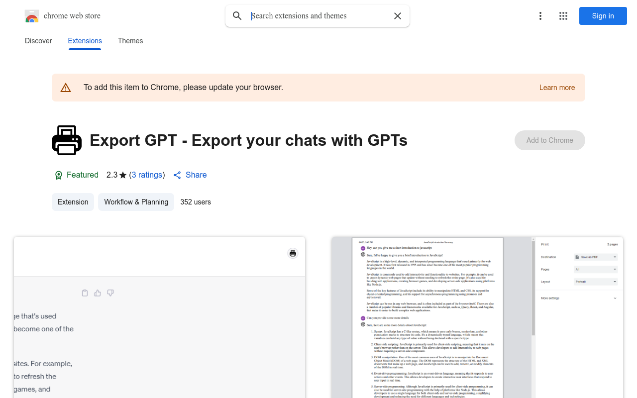 Export GPT - Export your chats with GPTs
